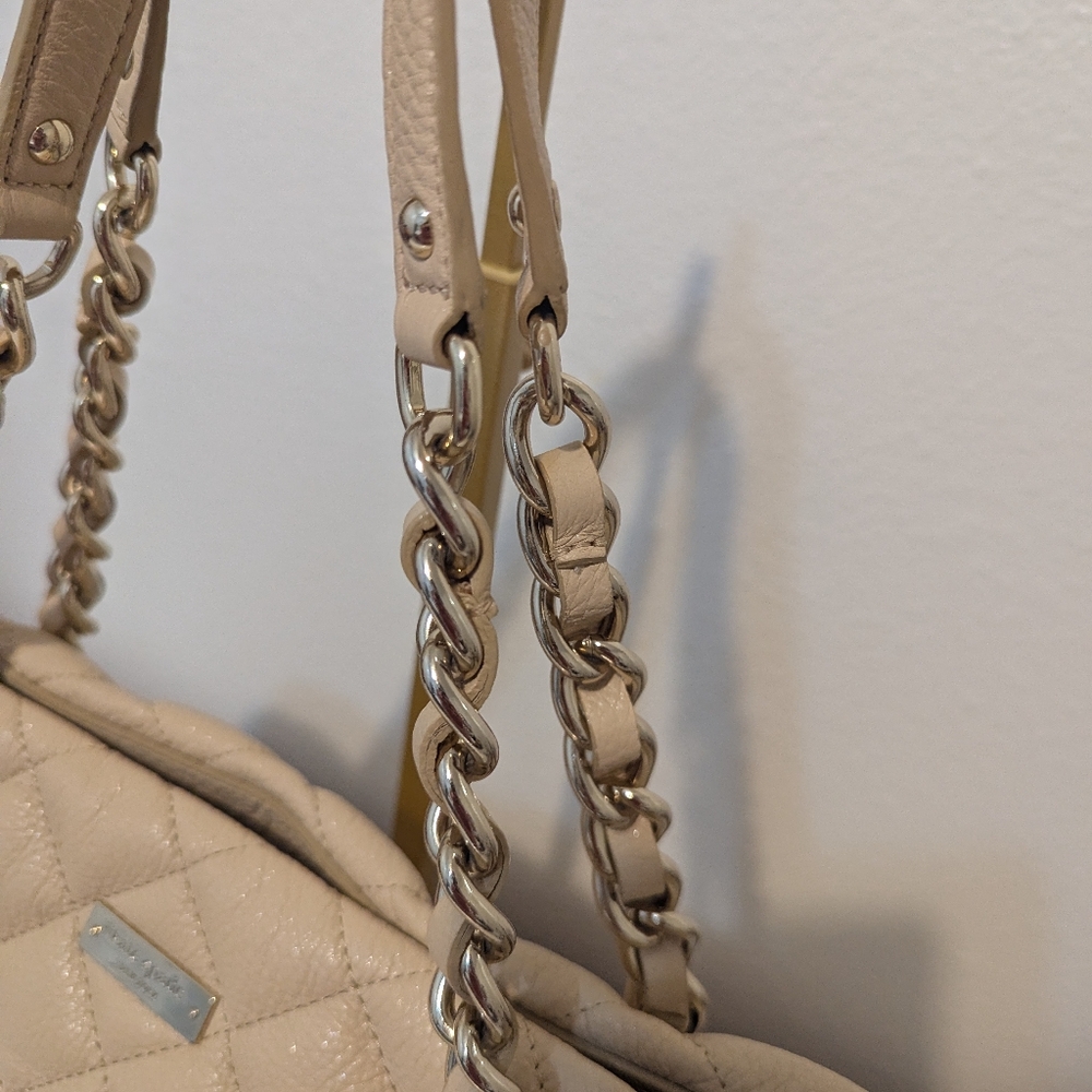 Kate Spade Quilted Tan Shoulder Bag Like New - Picture 4 of 12